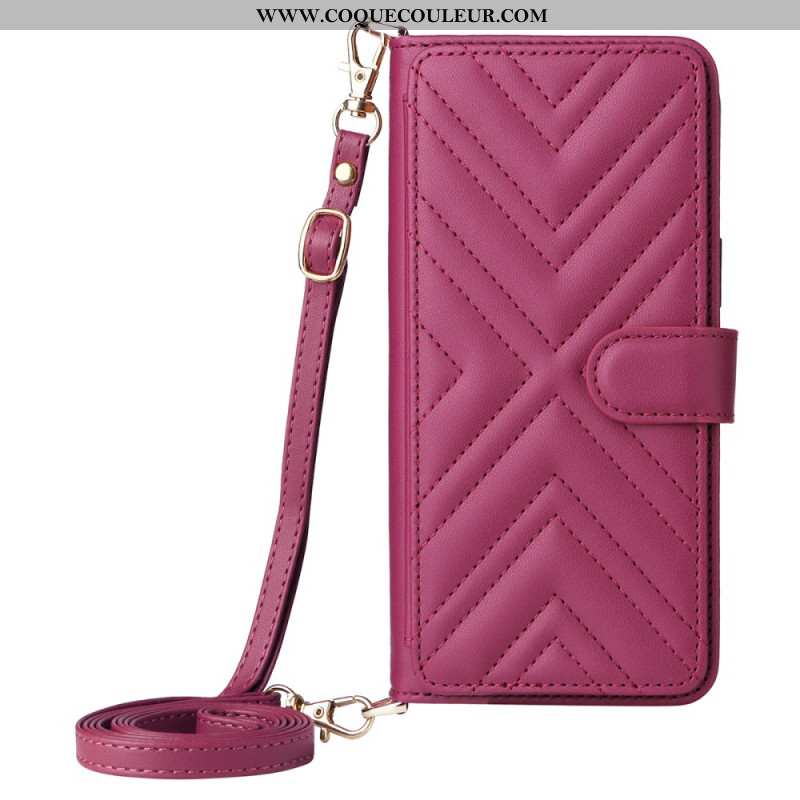 Housse OnePlus Nord 5 Matelassée avec Bandoulière