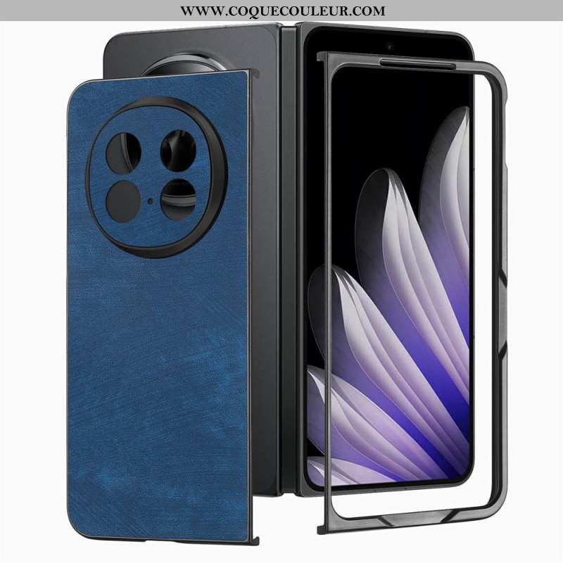 Coque Oppo Find N5 Cuir Rétro