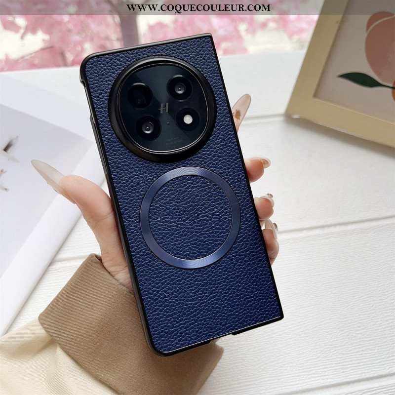 Coque Oppo Find N5 5G Compatible MagSafe Simili Cuir