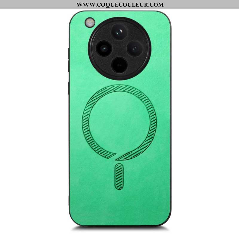 Coque Oppo Find X8 Compatible MagSafe Effet Cuir