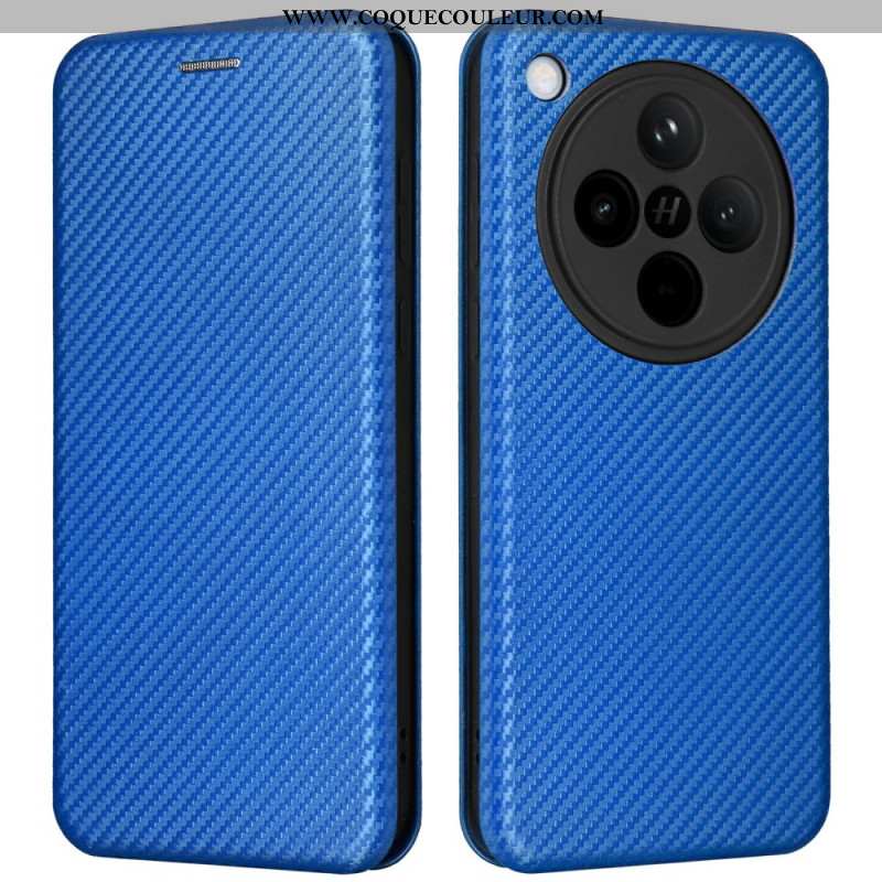 Flip Cover Oppo Find X8 Fibre Carbone