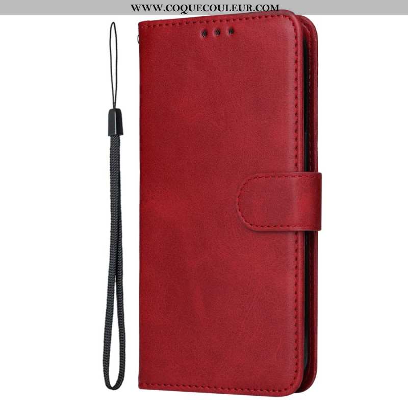 Housse Oppo Find X8 Simili Cuir à Lanière