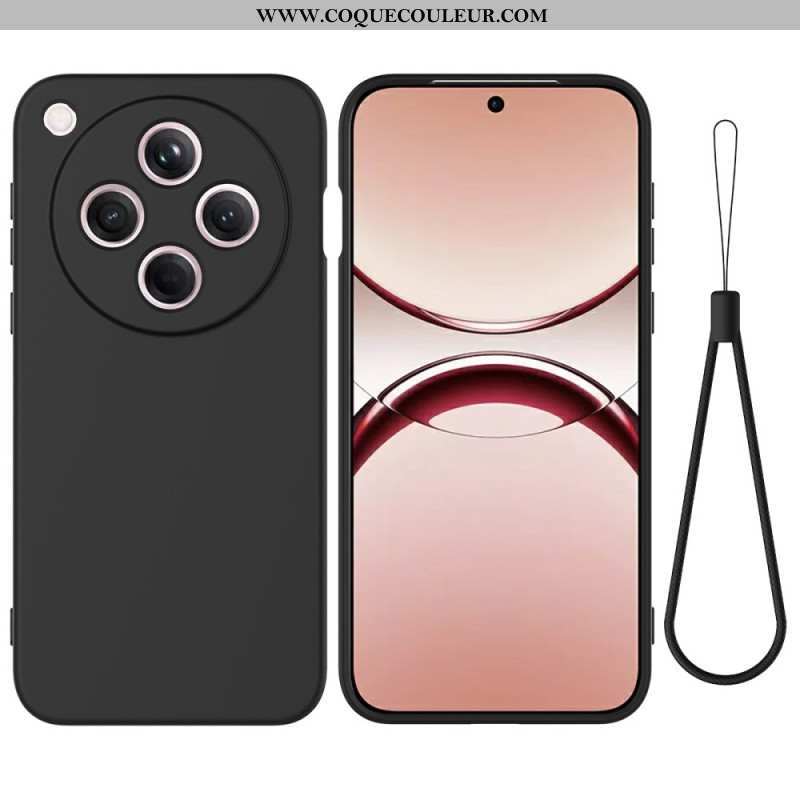 Coque Oppo Find X8 5G Silicone Liquide à Lanière