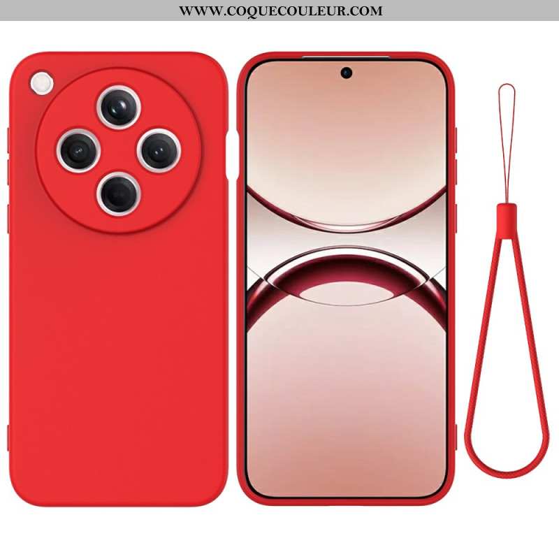 Coque Oppo Find X8 5G Silicone Liquide à Lanière