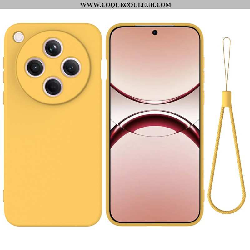 Coque Oppo Find X8 5G Silicone Liquide à Lanière