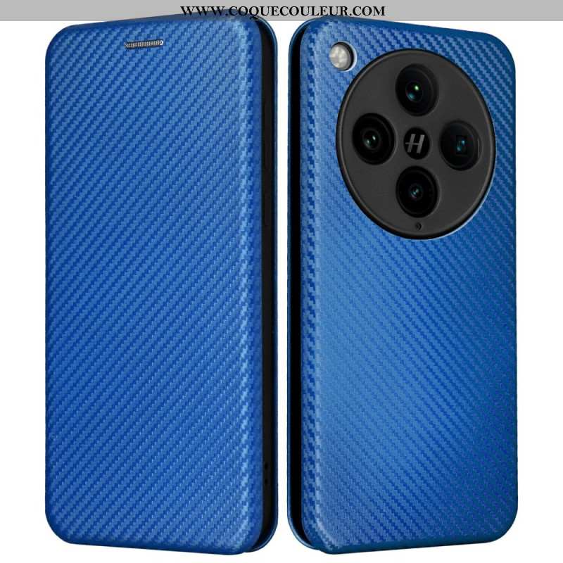 Flip Cover Oppo Find X8 Pro Fibre Carbone