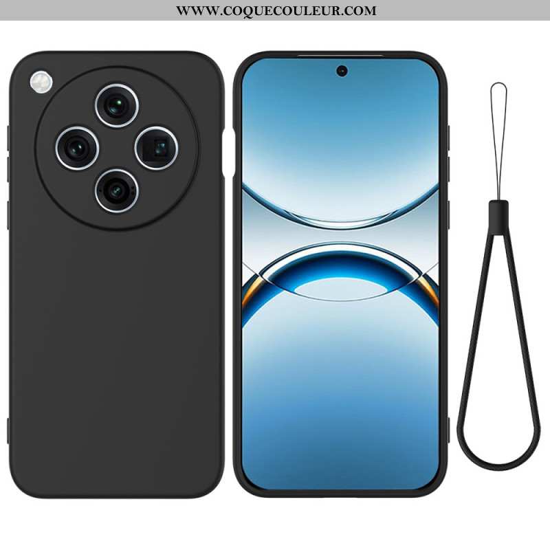 Coque Oppo Find X8 Pro 5G Silicone Liquide à Lanière