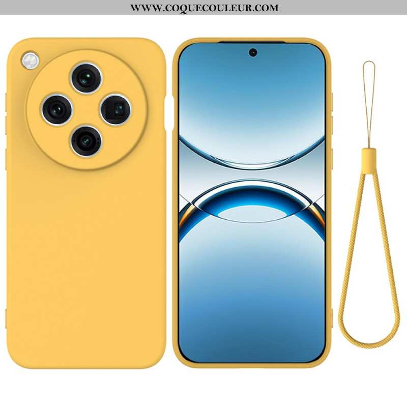 Coque Oppo Find X8 Pro 5G Silicone Liquide à Lanière