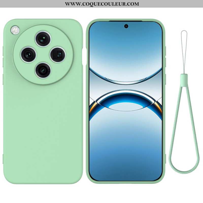 Coque Oppo Find X8 Pro 5G Silicone Liquide à Lanière