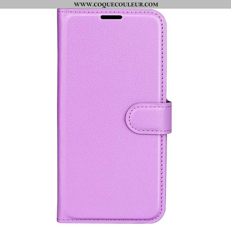 Housse Oppo Find X8 Pro Simili Cuir Litchi Classique