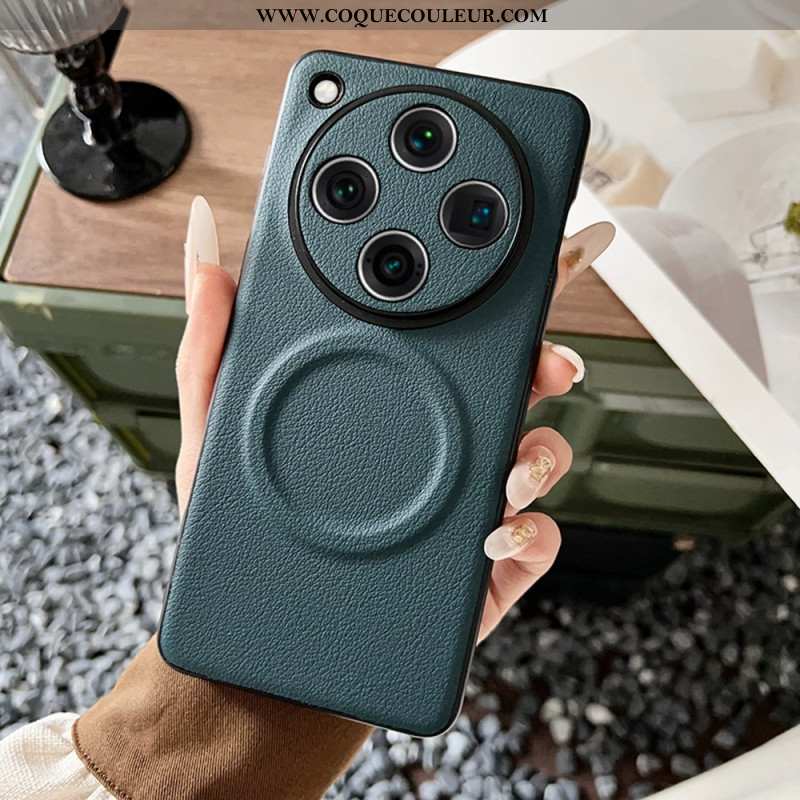 Coque Oppo Find X8 Pro 5G Compatible MagSafe Effet Cuir