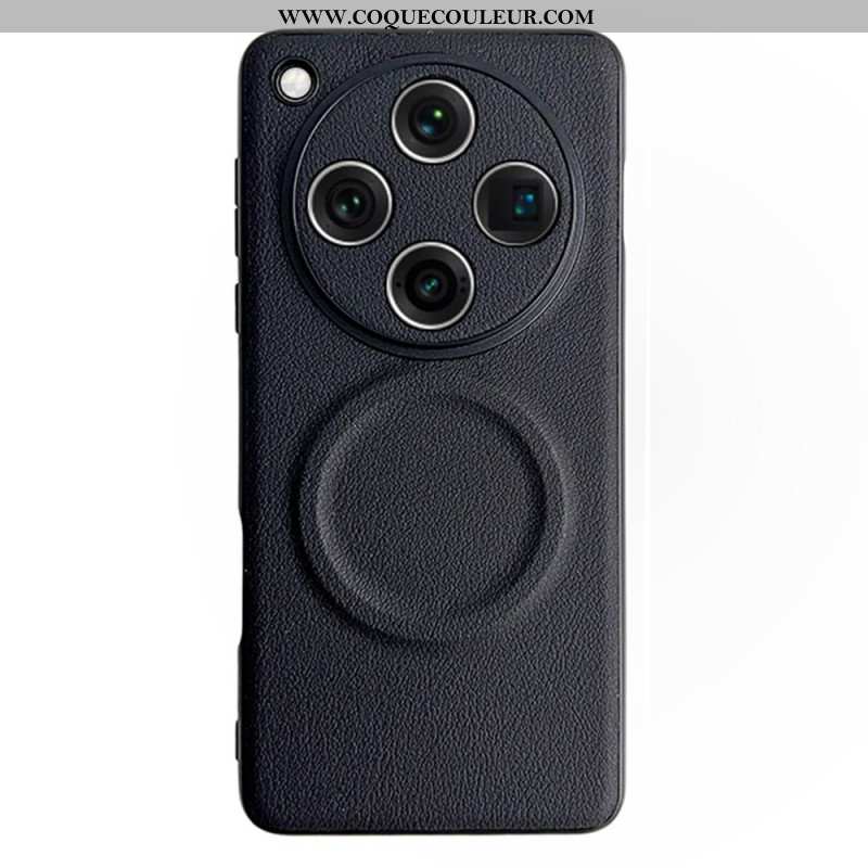 Coque Oppo Find X8 Pro 5G Compatible MagSafe Effet Cuir