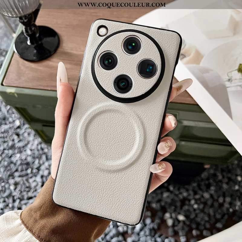 Coque Oppo Find X8 Pro 5G Compatible MagSafe Effet Cuir