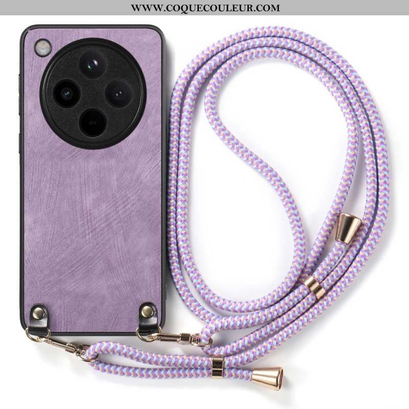 Coque à Cordon Oppo Find X8 Pro Simili Cuir