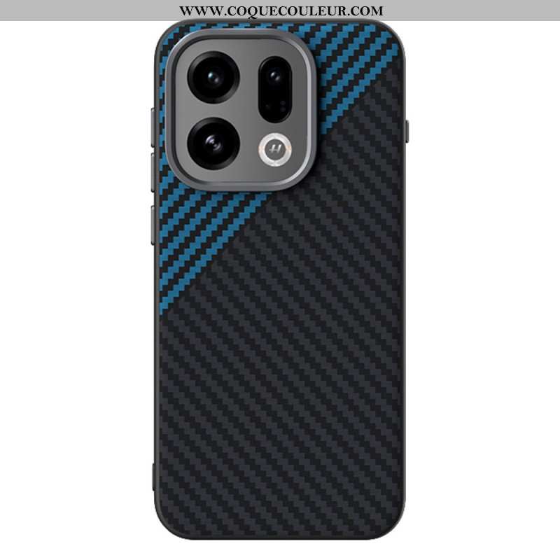 Coque Oppo Find X9 5G MagSafe Texture Fibre de Carbone ABEEL