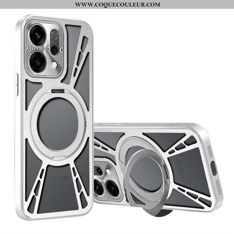 Coque Oppo Find X9 5G Support Magnétique Rotatif et Dissipation Thermique