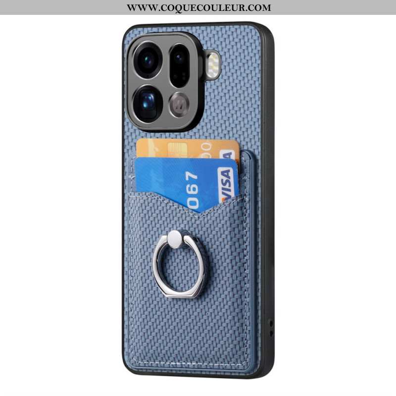 Coque Oppo Find X9 Pro Anneau-Support et Porte-Cartes