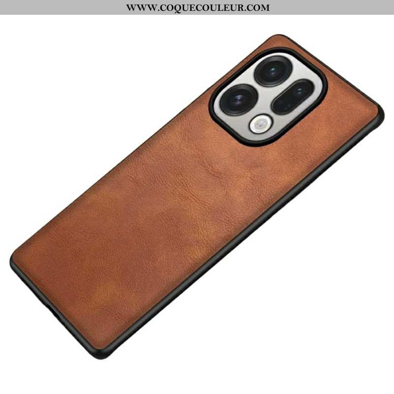 Coque Oppo Find X9 Pro Simili Cuir Retro
