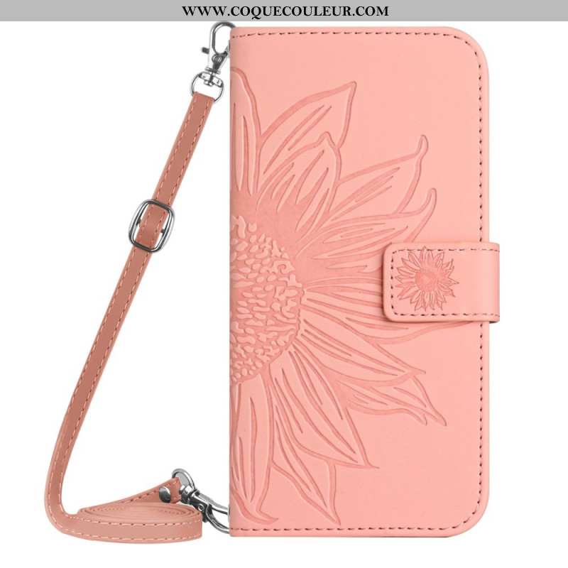 Housse Oppo Reno 13 5G Empreinte Tournesol à Bandoulière