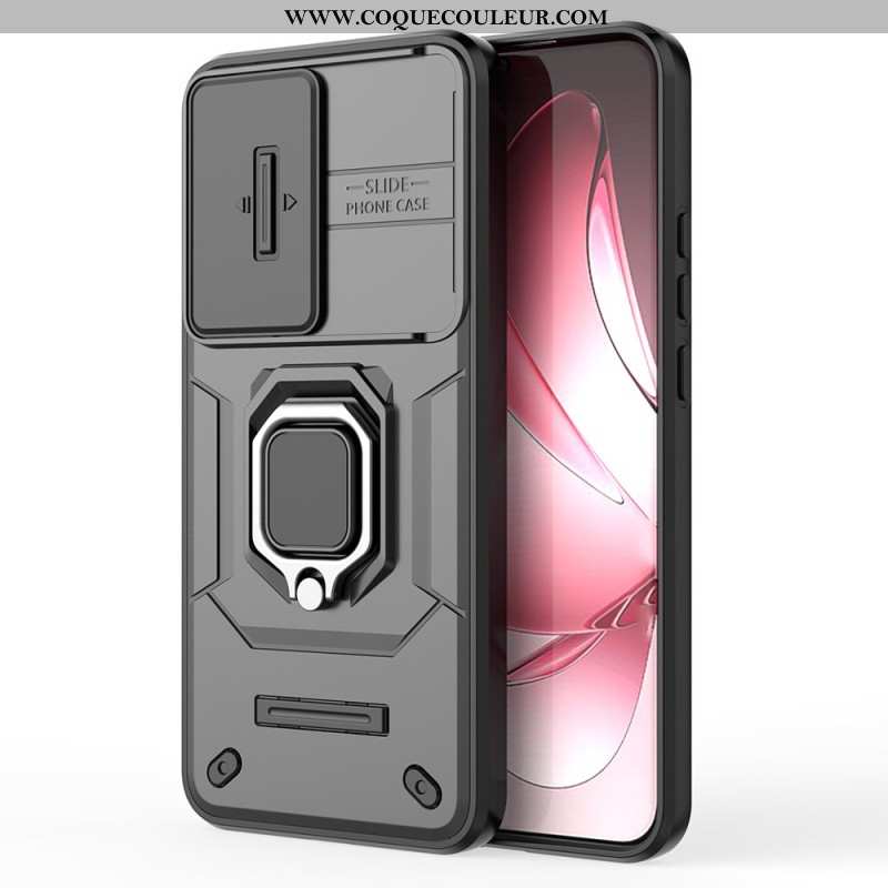 Coque Oppo Reno13 Pro 5G Ring Résistante avec Couvre-Objectif