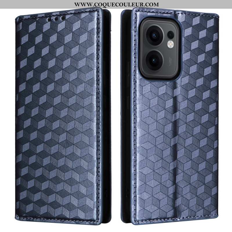 Flip Cover Oppo Reno 13F 4G / 5G / FS 5G Losanges 3D