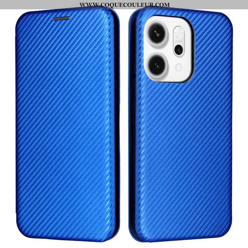 Flip Cover Oppo Reno 14 5G Fibre Carbone