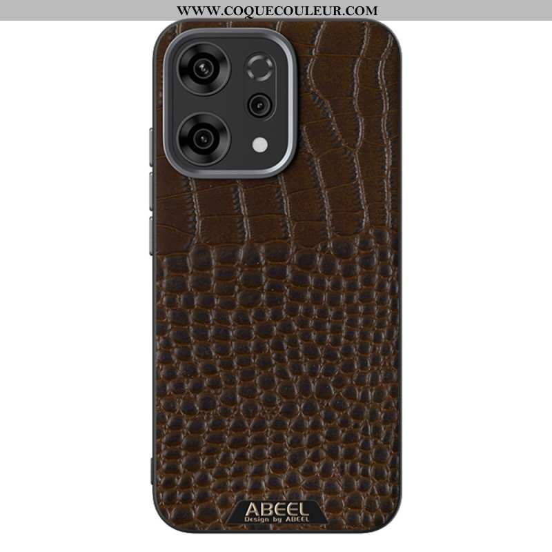 Coque Oppo Reno 14 5G Compatible MagSafe Texture Crocodile ABEEL