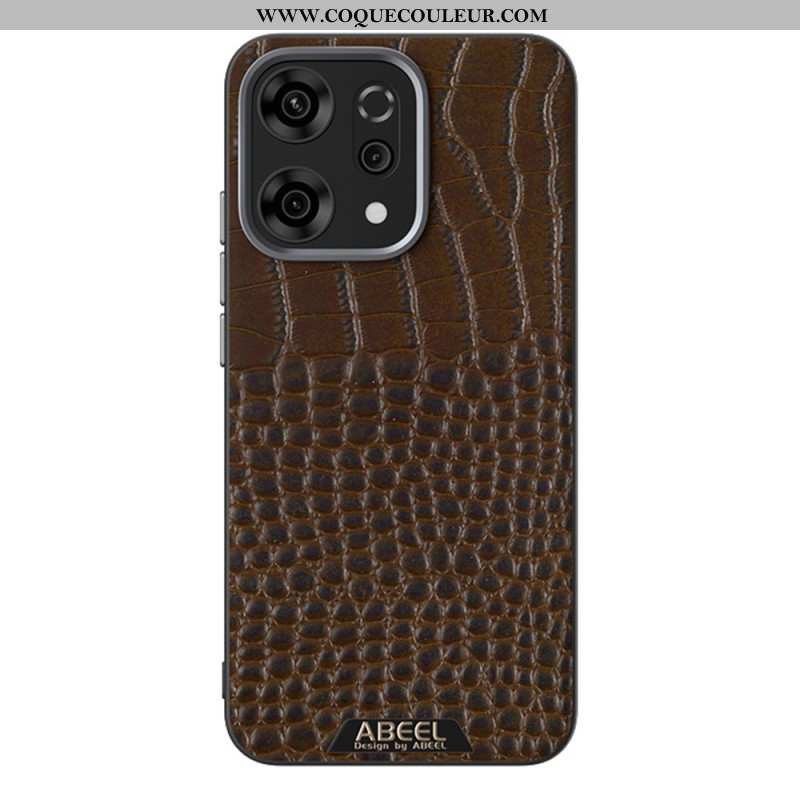 Coque Oppo Reno 14 Pro 5G Compatible MagSafe Texture Crocodile