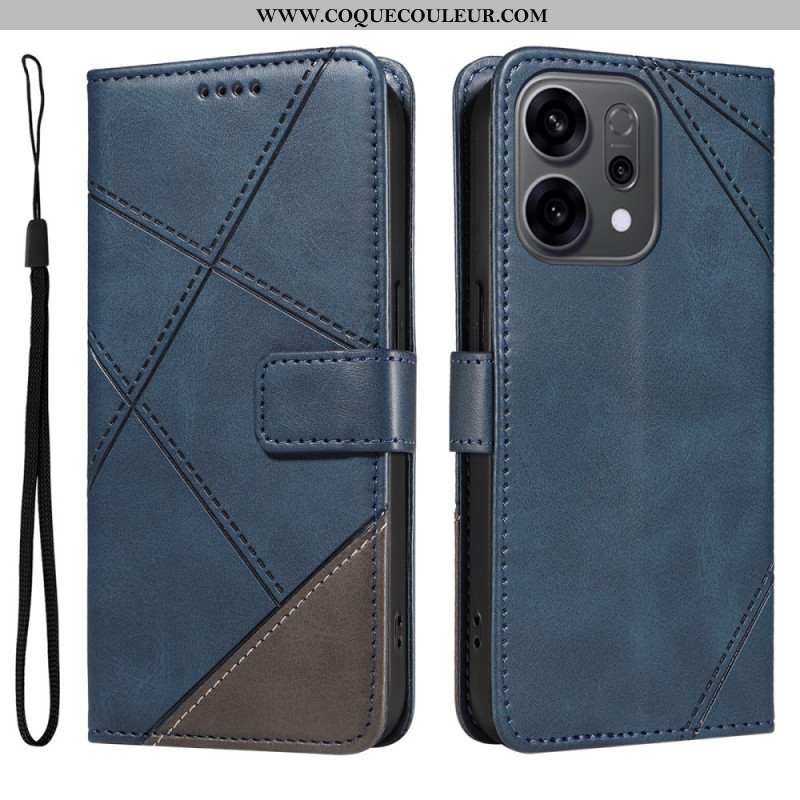 Housse Oppo Reno 14 5G / 14F 5G Bicolore Lignes