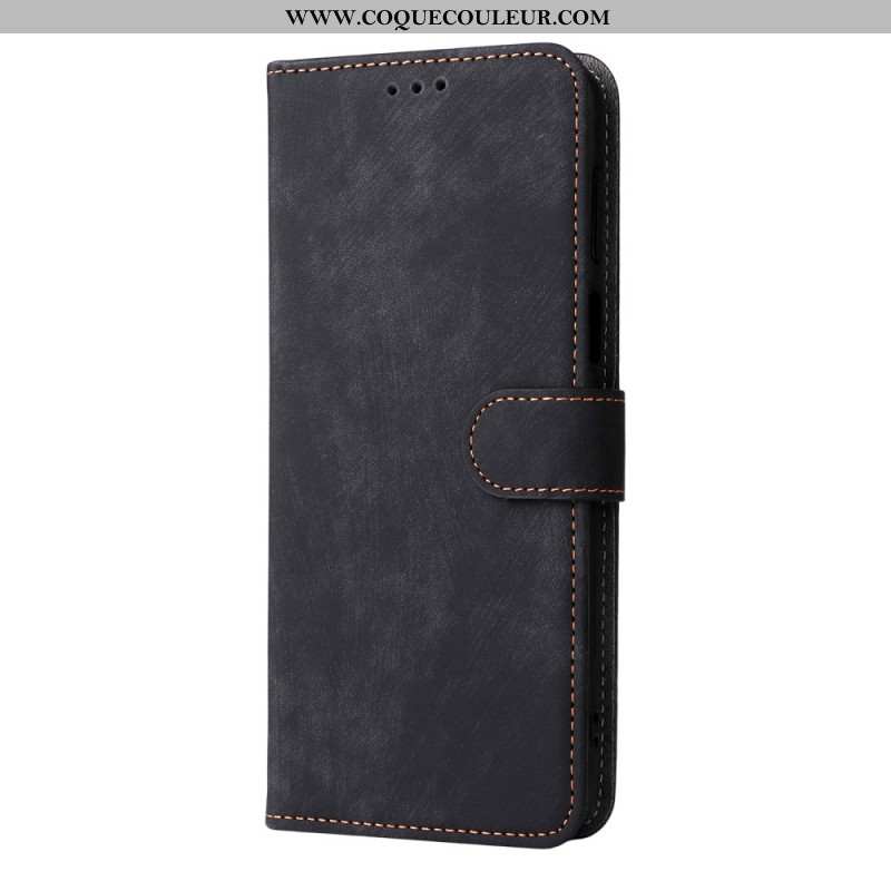 Housse Oppo Reno 14 F 5G Protection RFID Effet Daim à Lanière