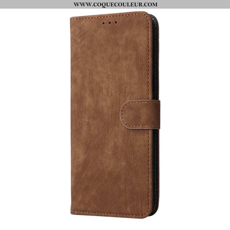 Housse Oppo Reno 14 F 5G Protection RFID Effet Daim à Lanière