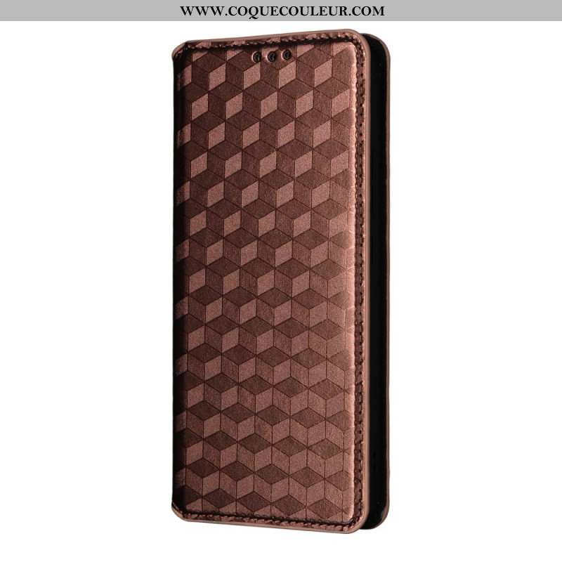 Flip Cover Oppo Reno 14 F 5G Motif Losanges