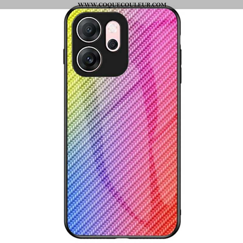Coque Oppo Reno 14 F 5G Verre Trempé Fibre Carbone