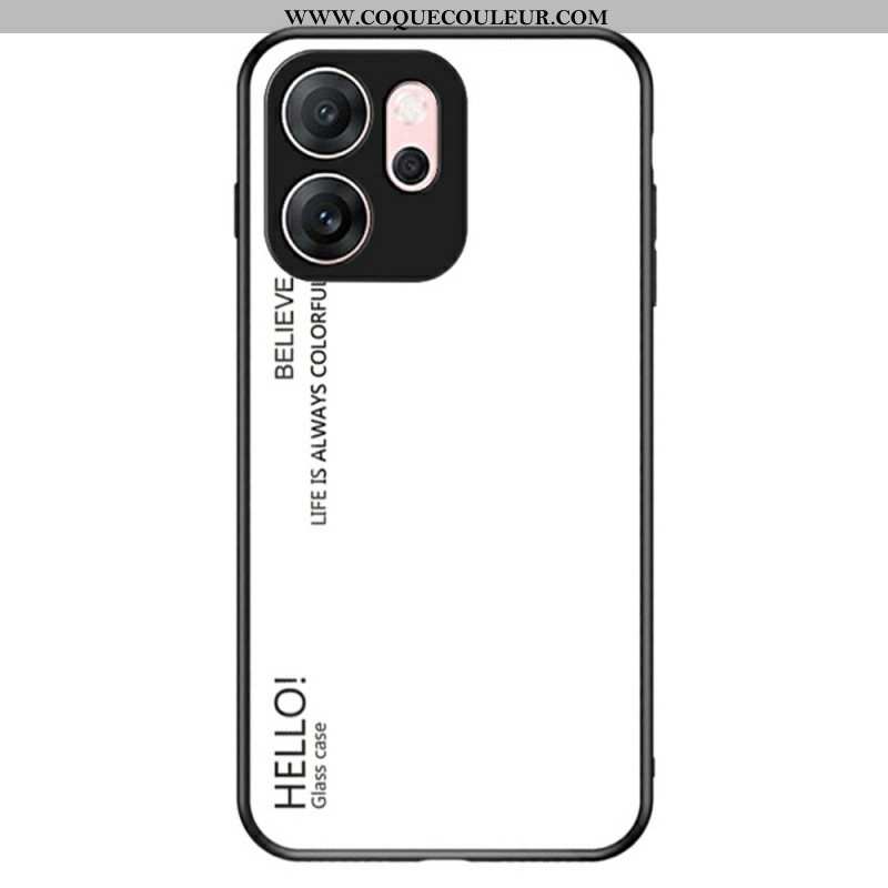 Coque Oppo Reno 14 F 5G Verre Trempé Hello