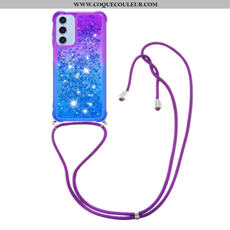 Coque à Cordon Samsung Galaxy A17 4G / 5G Gradient Paillettes