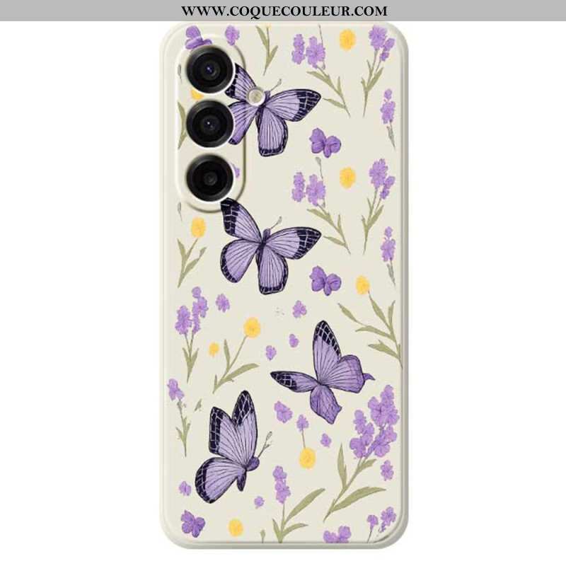Coque Samsung Galaxy A17 4G / 5G Papillons Violets