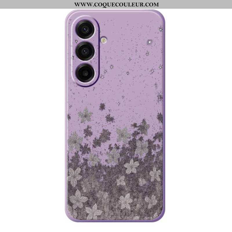 Coque Samsung Galaxy A17 4G / 5G Florale Grise