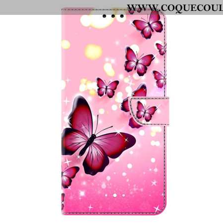 Housse Samsung Galaxy A17 4G / 5G Papillon Roses