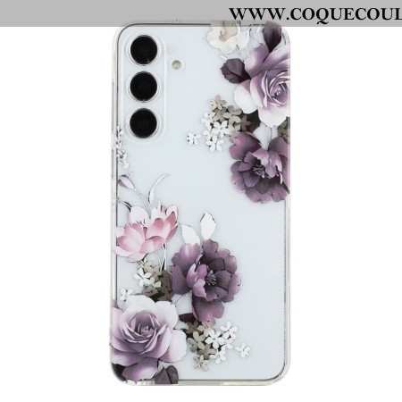 Coque Samsung Galaxy A17 4G / 5G Pivoines Violettes