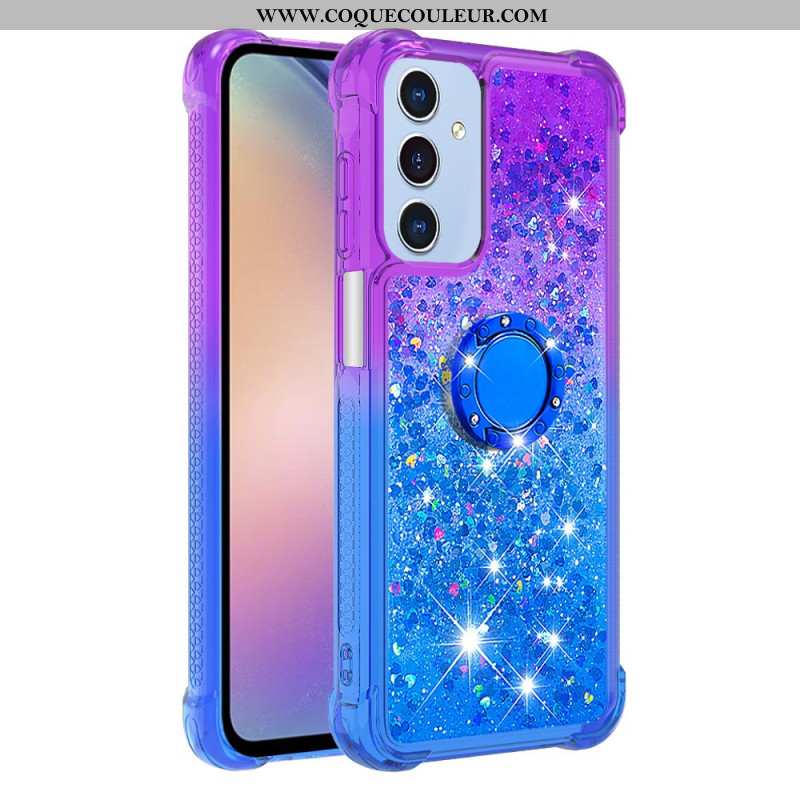 Coque Samsung Galaxy A17 4G / 5G Gradient Paillettes Anneau-Support