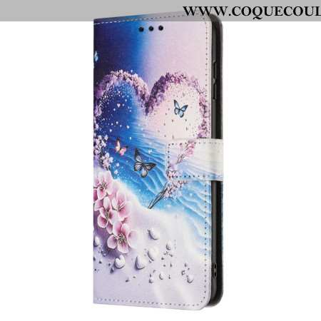 Housse Samsung Galaxy A17 4G / 5G / A26 5G Papillon-Cœur