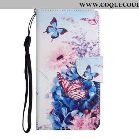 Housse Samsung Galaxy A17 4G / 5G Papillons et Fleurs