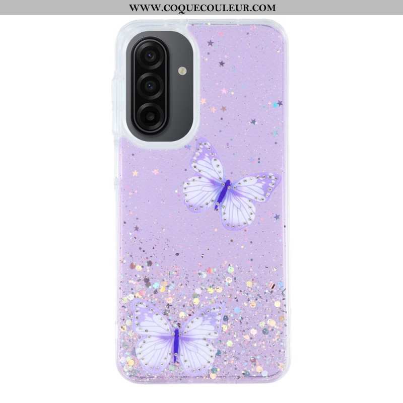 Coque Samsung Galaxy A17 4G / 5G Papillons Paillettes