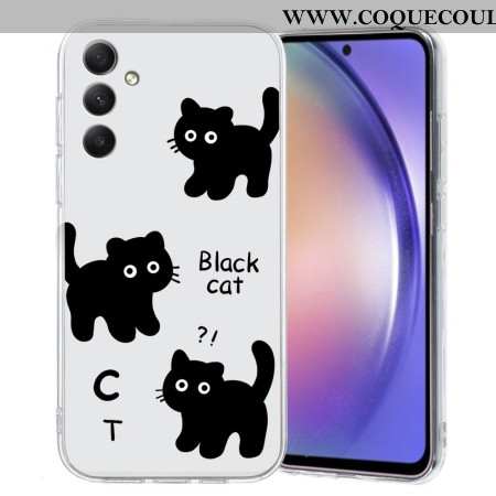 Coque Samsung Galaxy A17 4G / 5G Chats Noirs