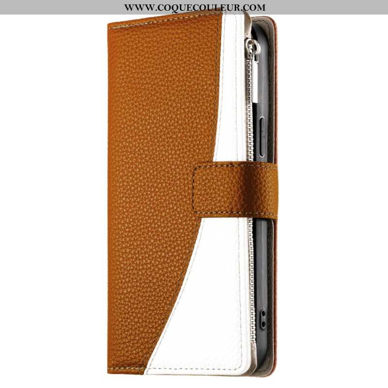 Housse Samsung Galaxy A17 4G / 5G Portefeuille à Fermeture Éclair et Lanières