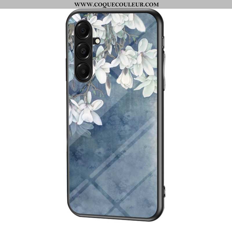 Coque Samsung Galaxy A17 4G / 5G Verre Trempé Fleurs