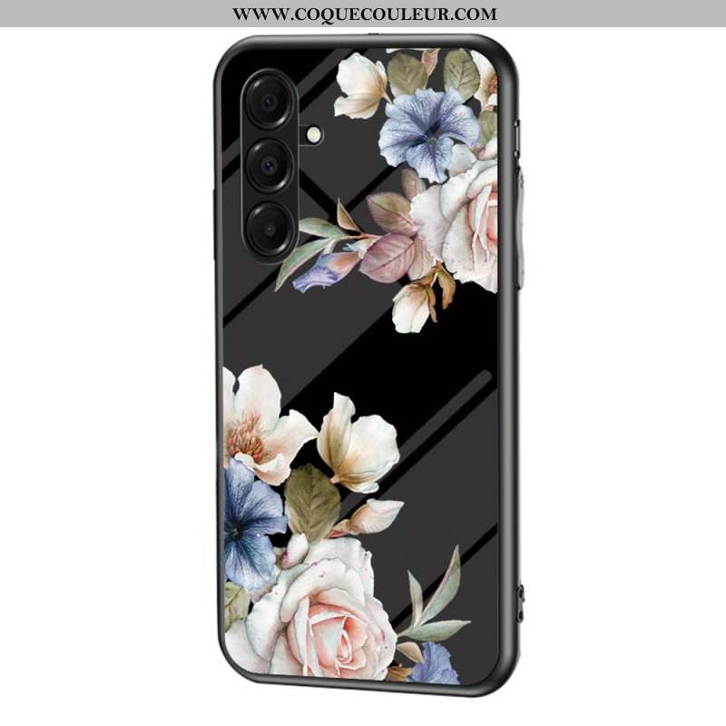 Coque Samsung Galaxy A17 4G / 5G Verre Trempé Fleurs