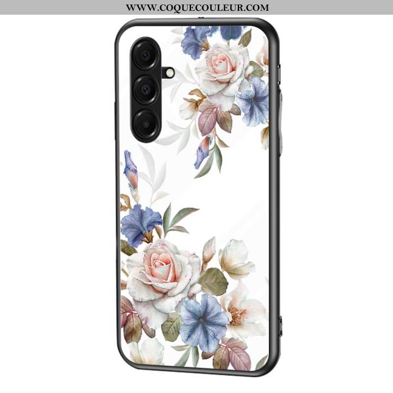 Coque Samsung Galaxy A17 4G / 5G Verre Trempé Fleurs