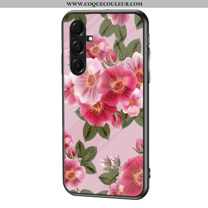 Coque Samsung Galaxy A17 4G / 5G Verre Trempé Fleurs