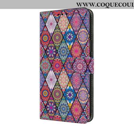 Housse Samsung Galaxy A17 4G / 5G Motif Ethnique Rose